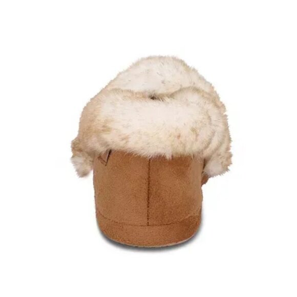 Women’s Isotoner Closed Back Slippers Cognac Small Memory Foam Comfort - Picture 2 of 5